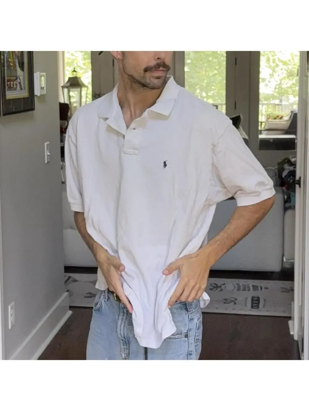 🤍 Classic Polo Ralph Lauren White Pony Polo